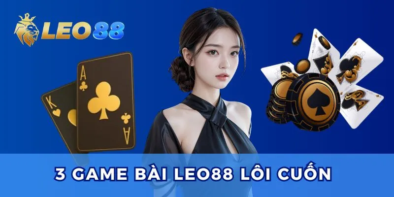 3 tựa game bài Leo88 đổi thưởng cuốn hút.