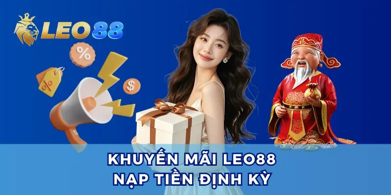 Khuyến mãi Leo88 hoàn lên đến 50% khi nạp tiền định kỳ.